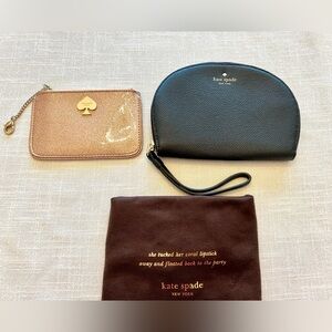 Lot of 2 Kate Spade wristlets with Kate Spade dust bag